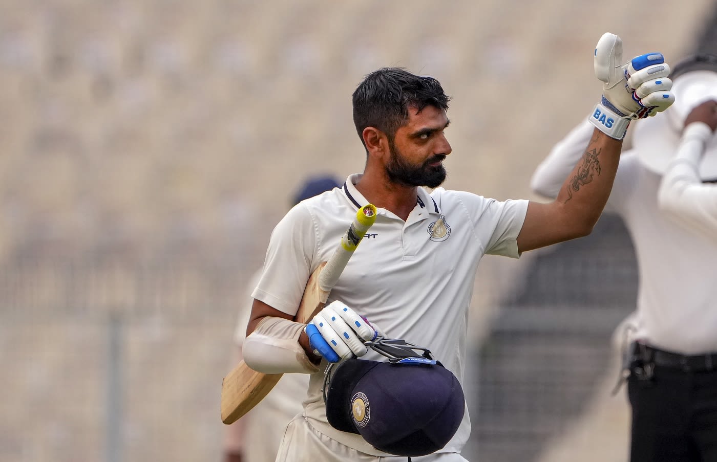 Arpit Vasavada gives a thumbs up