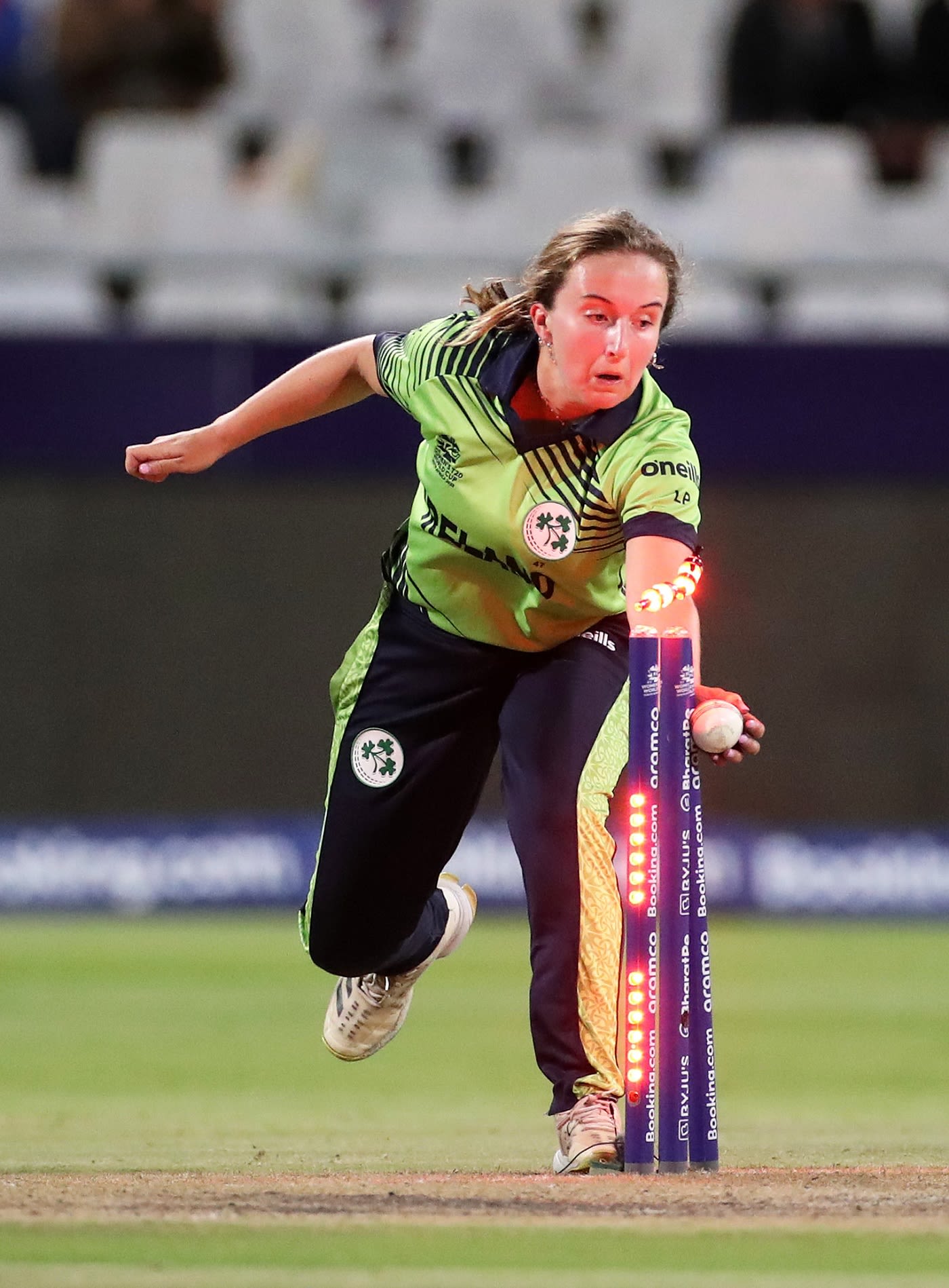 Leah Paul effected a run out to remove Rashada Williams