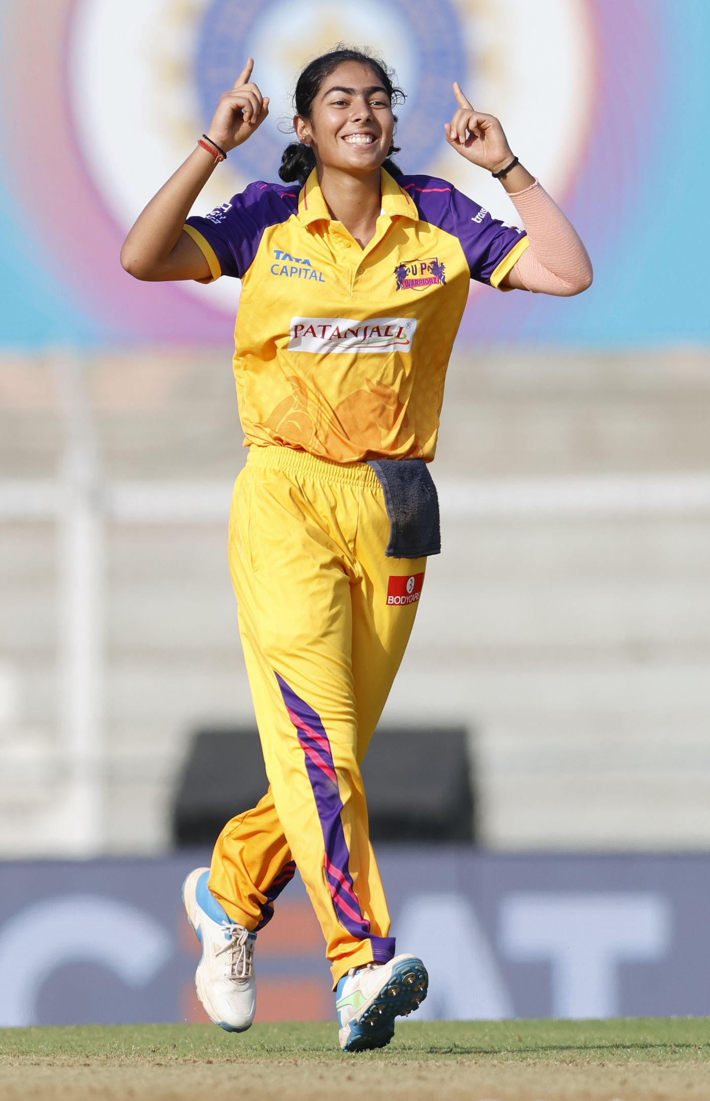 Parshavi Chopra sent back D Hemalatha and Ashleigh Gardner in successive overs
