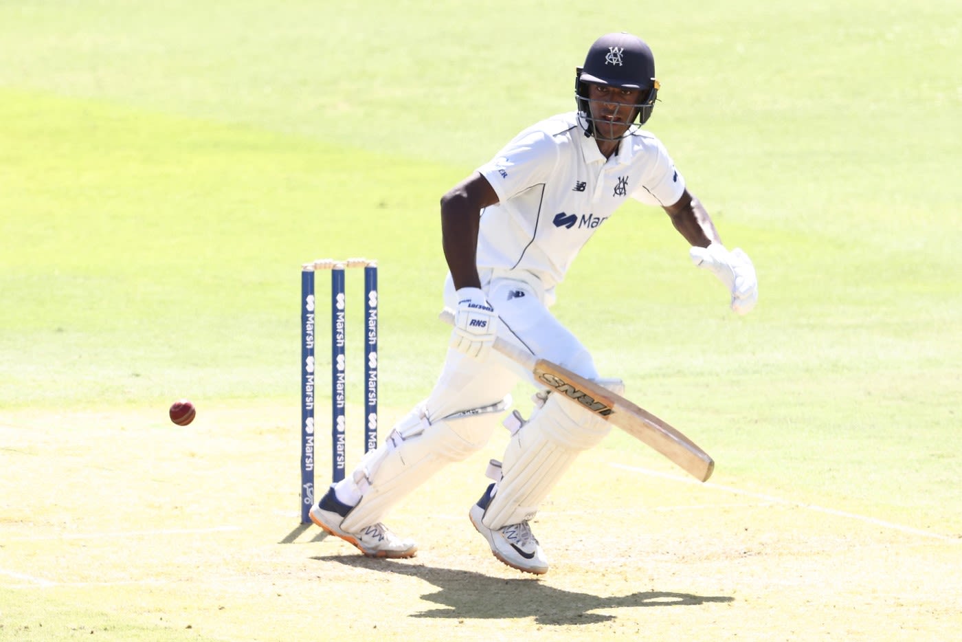 Ashley Chandrasinghe batted through the first session