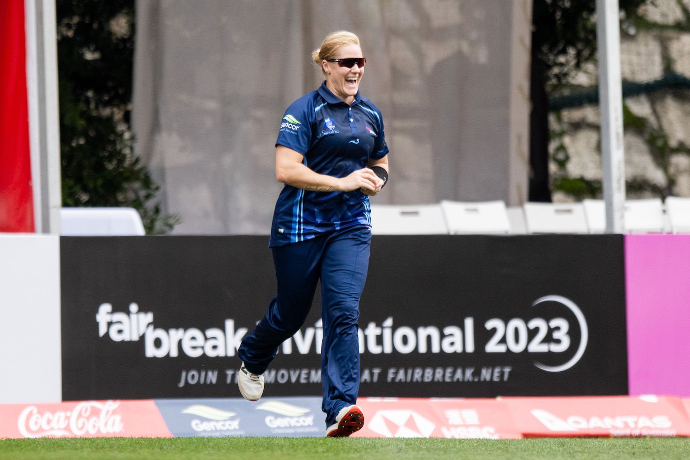 Katherine Sciver-Brunt is thrilled after taking a catch