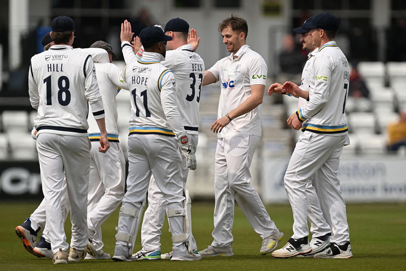 Ben Coad secured a five-wicket haul on the second day