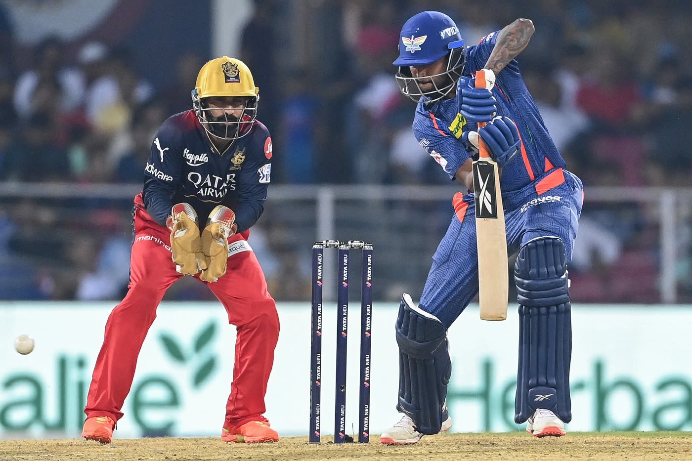 K Gowtham looked in good touch before being run-out