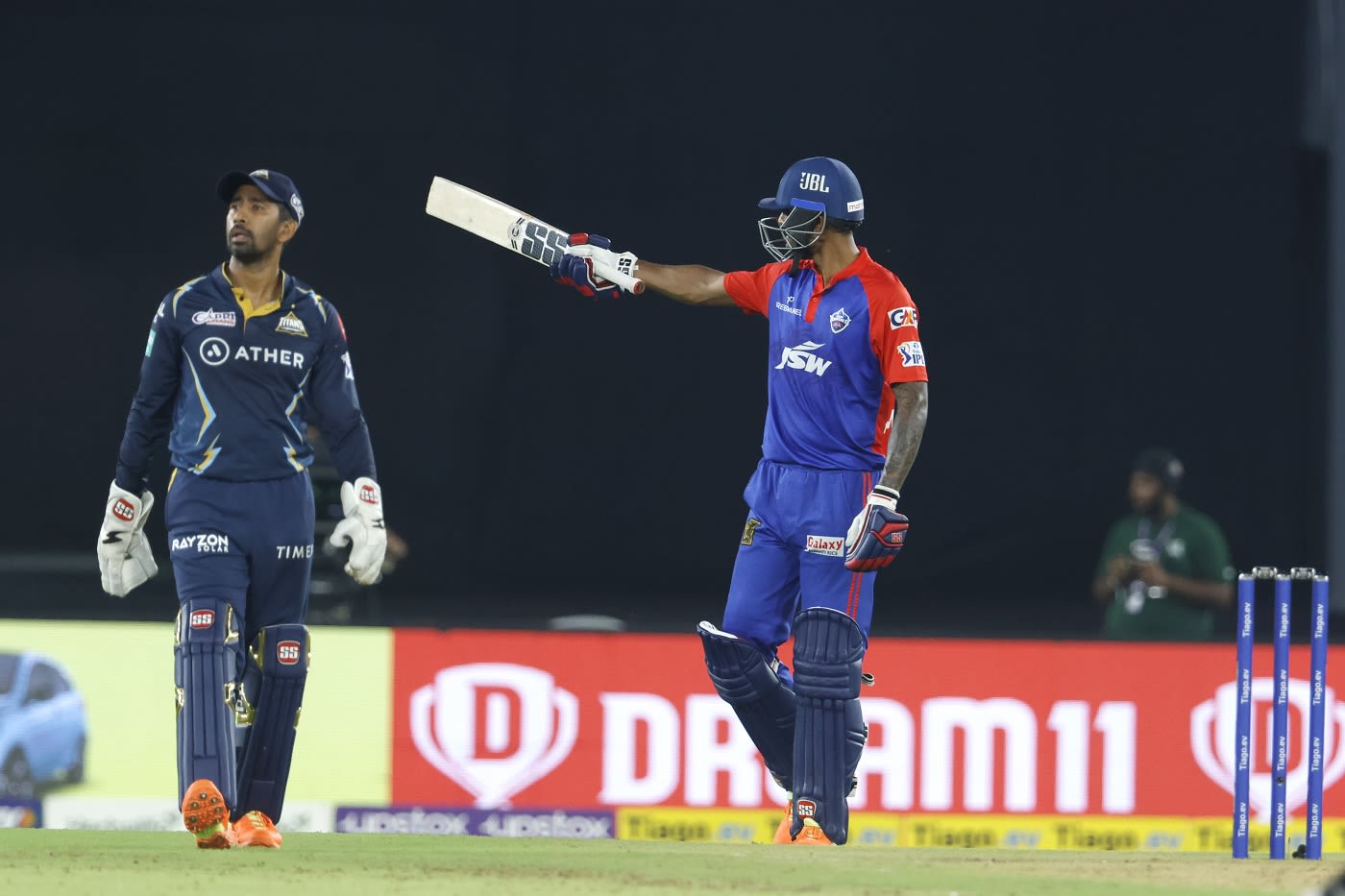 Aman Khan celebrates his maiden fifty