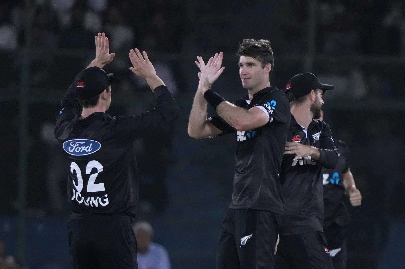 Henry Shipley struck off his first ball to dismiss Babar Azam
