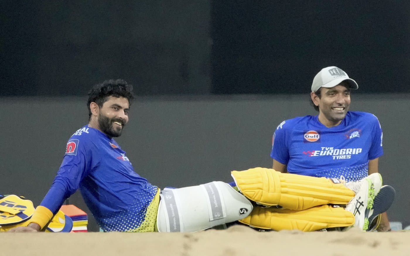 Robin Uthappa joined CSK's practice session and trained with Ravindra Jadeja