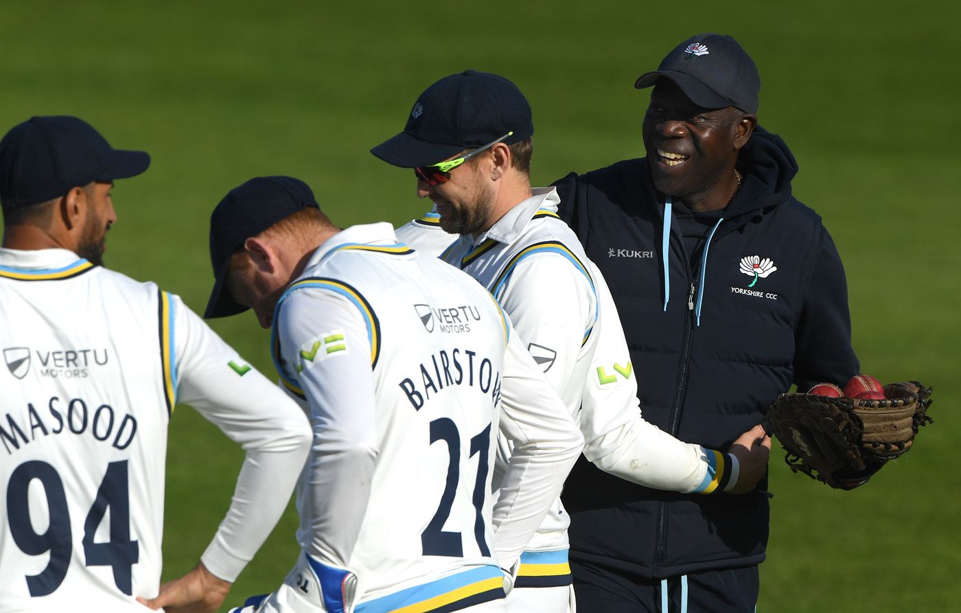 Ottis Gibson enjoyed a light moment with his players