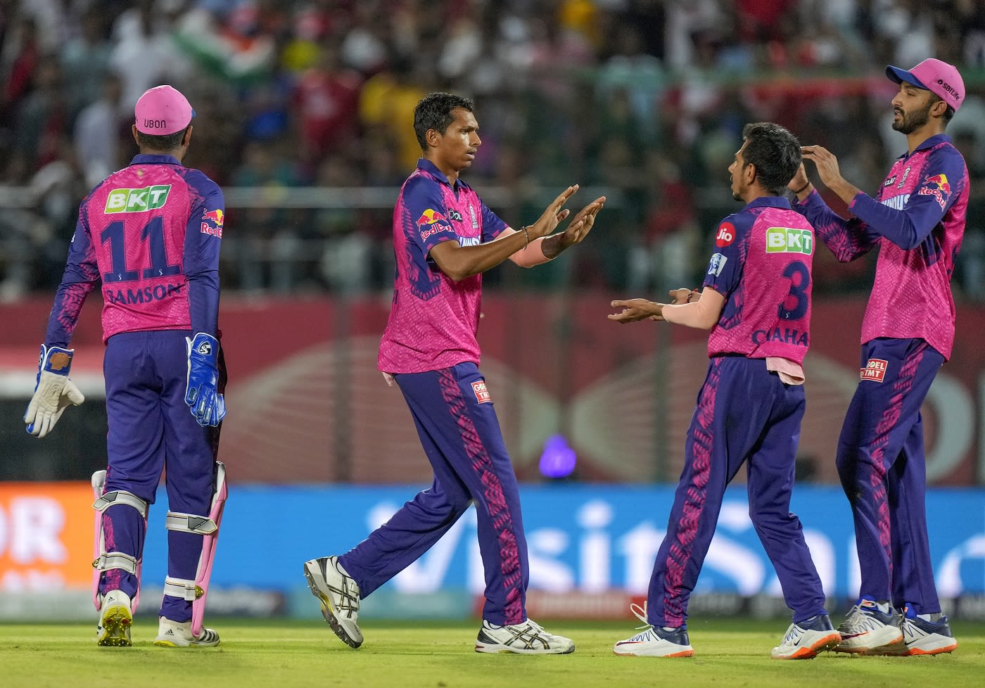 Navdeep Saini dismissed Jitesh Sharma with a change of pace