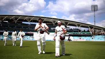 Lawes' maiden five sinks Kent as Surrey cement top spot into the Championship break