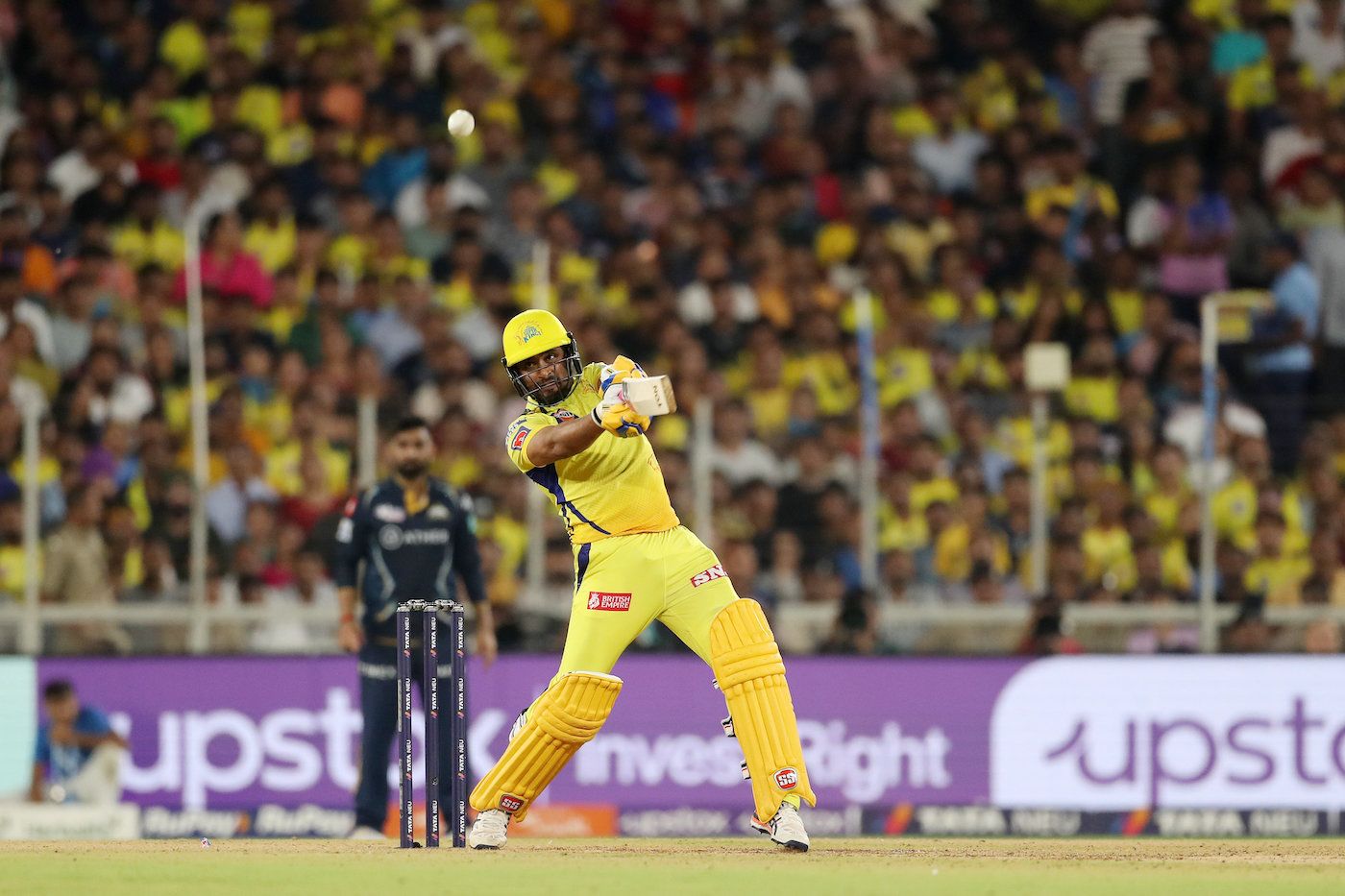 Ambati Rayudu, playing his farewell IPL game, scored an eight-ball 19