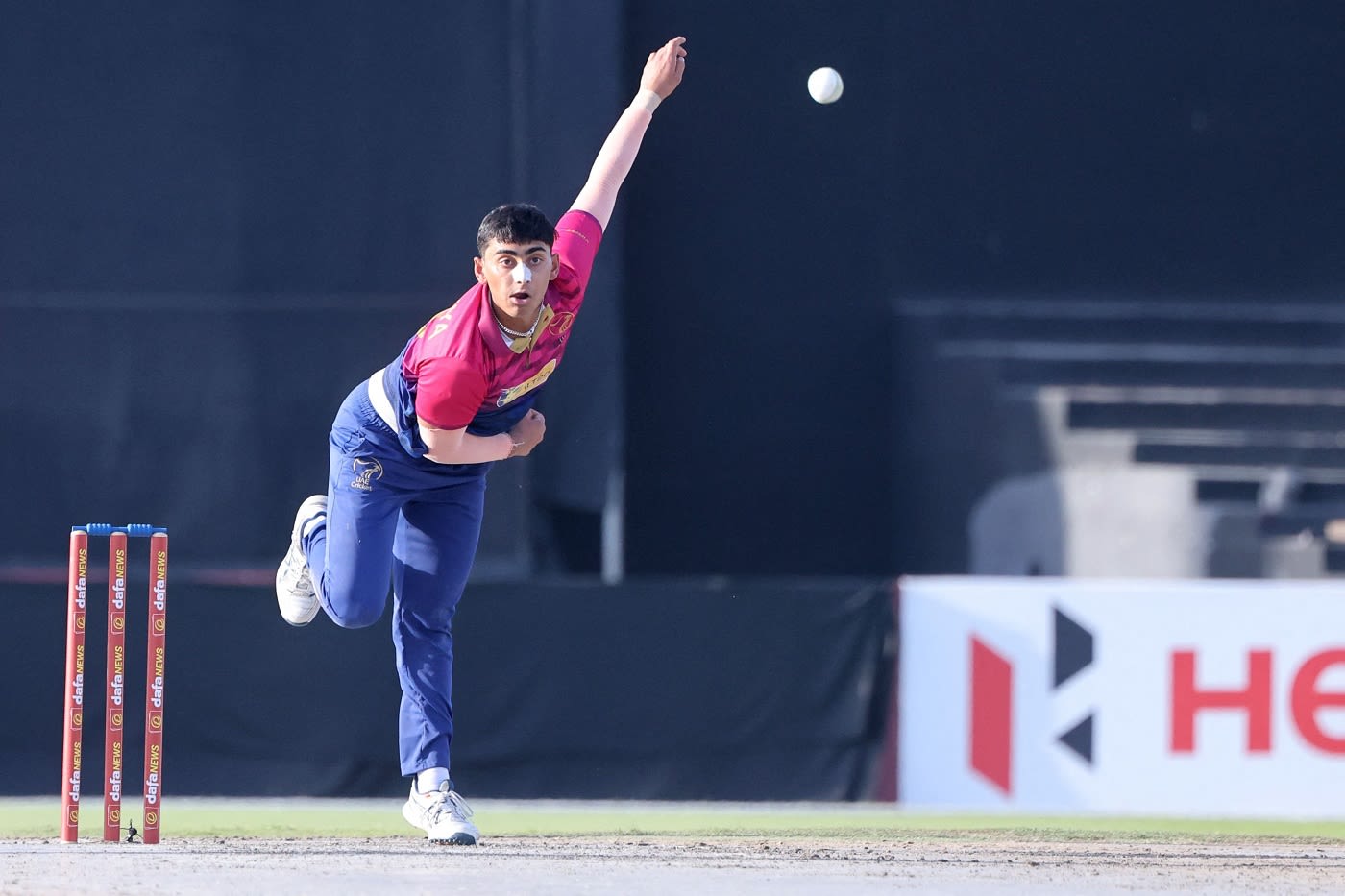 Adhitya Shetty tosses one up on debut