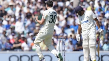 How often has a Test innings started with one captain bowling to the other?