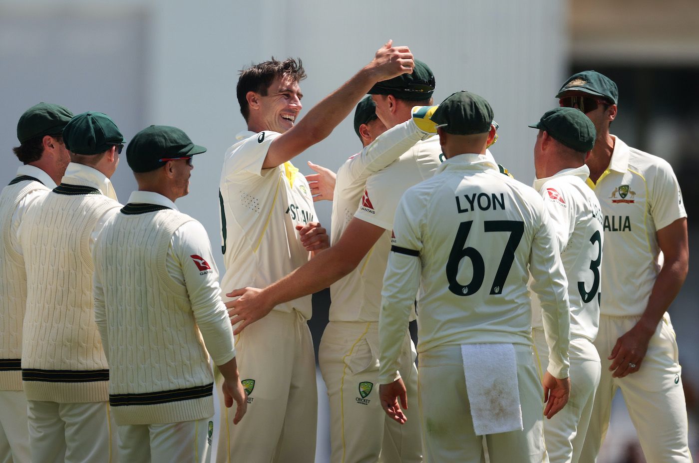 Pat Cummins is thrilled with Cameron Green's screamer