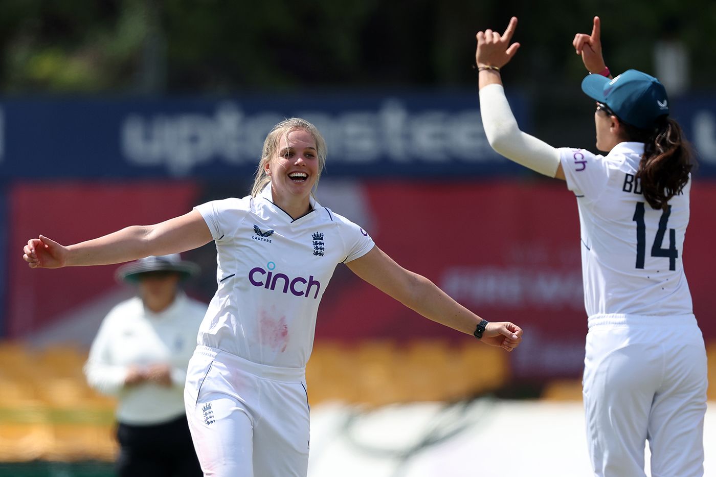 Freya Davies celebrates a breakthrough