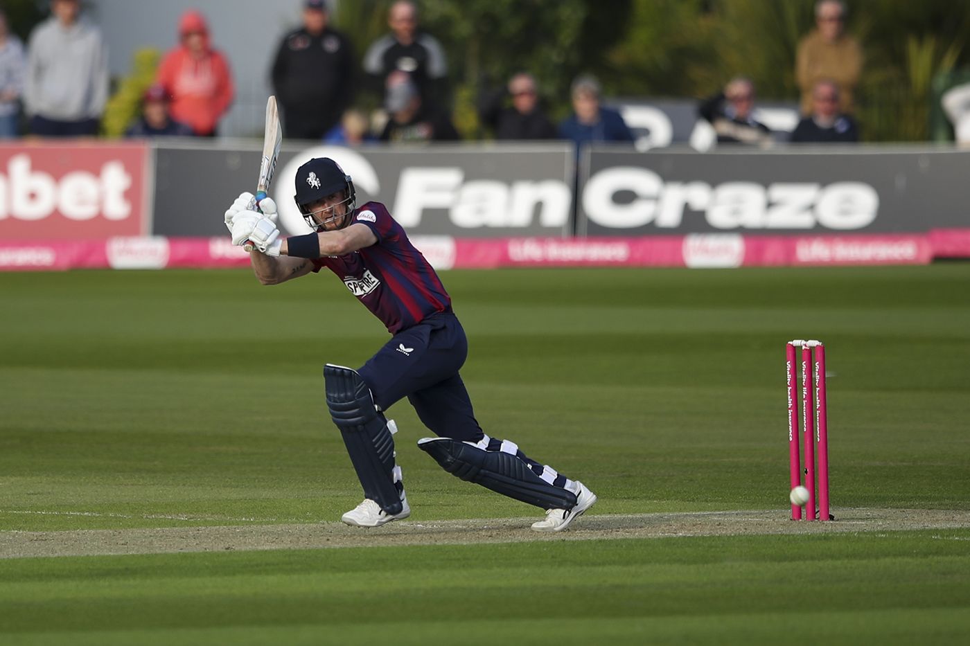 Joe Denly works one to the leg side
