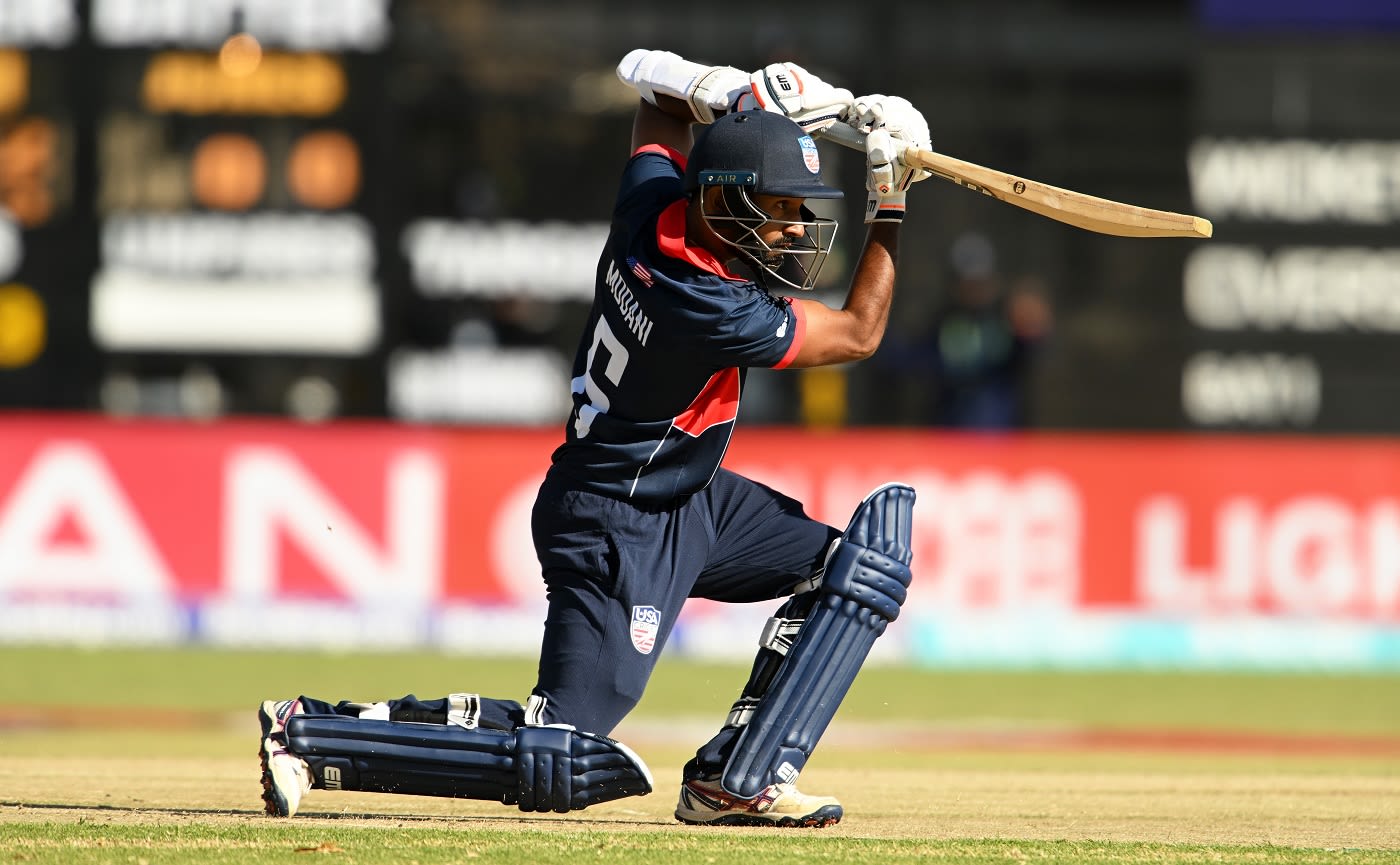 Sushant Modani slams a flourishing cover drive