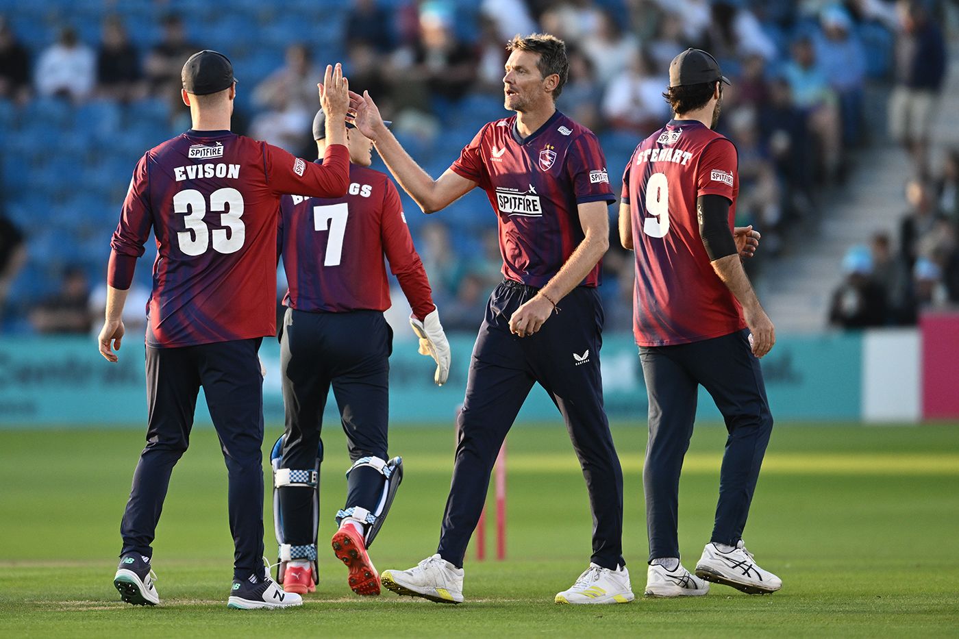 Michael Hogan claimed a four-wicket haul