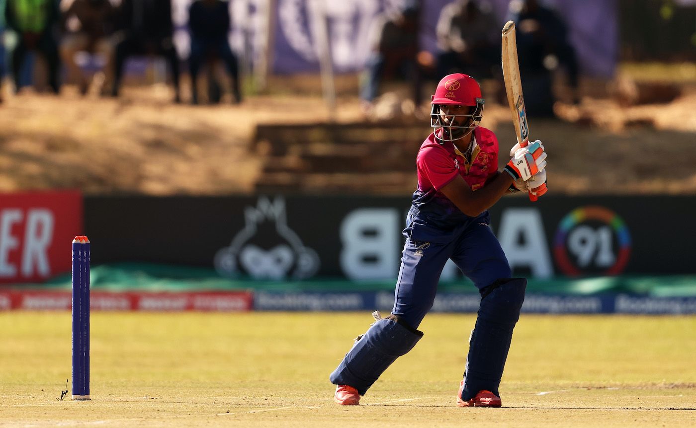 Vriitya Aravind made 49 off 84 balls