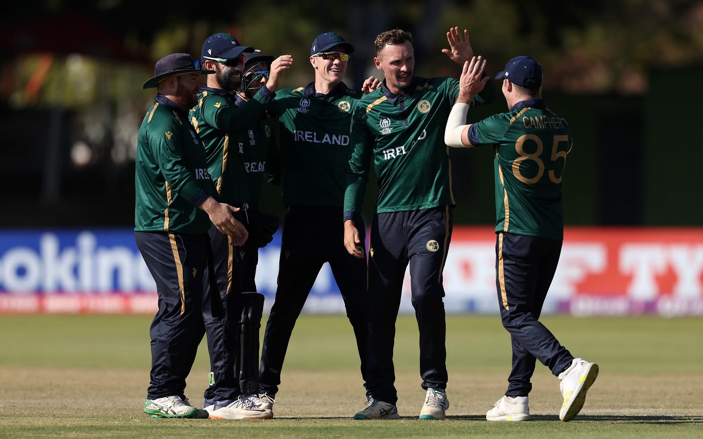 Ben White celebrates dismissing George Munsey