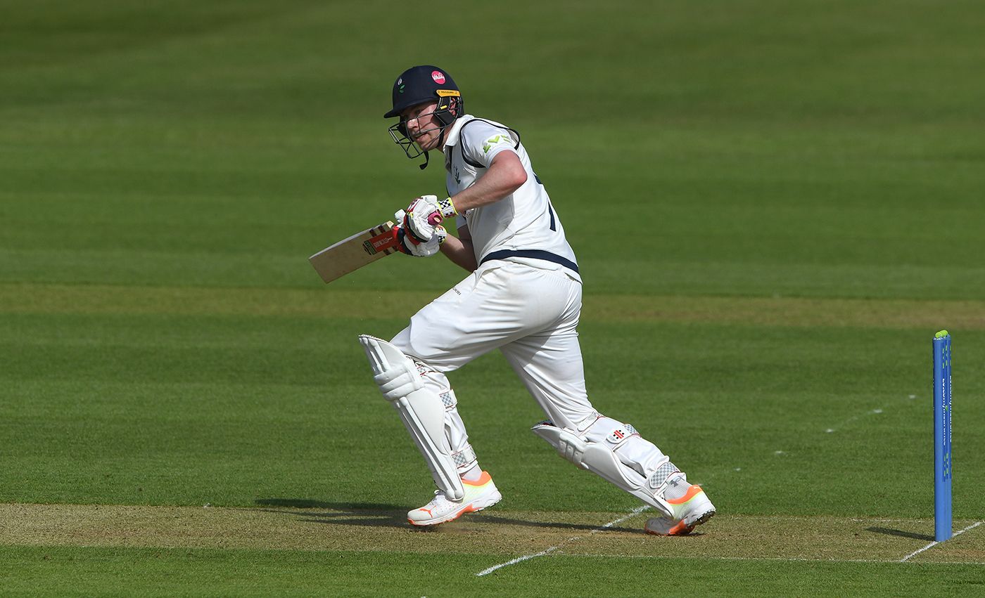 Matthew Revis works the ball leg side