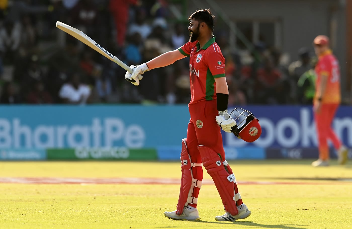 Kashyap Prajapati celebrates a fantastic century