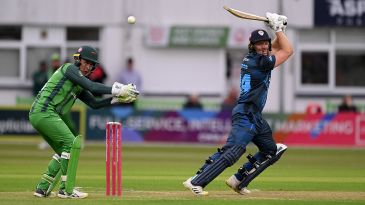 Wood ton sets up record total to keep Derbyshire quarter-final hopes alive