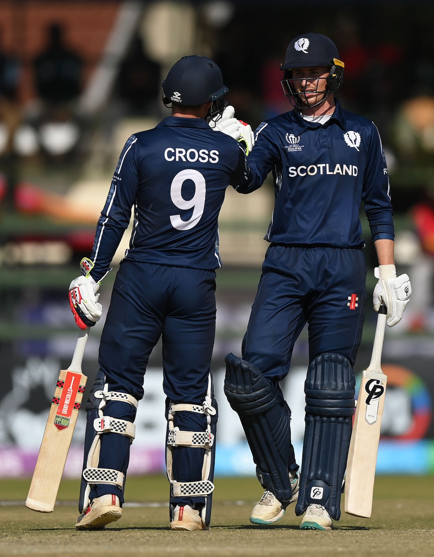 Matthew Cross and Brandon McMullen brought up a century stand
