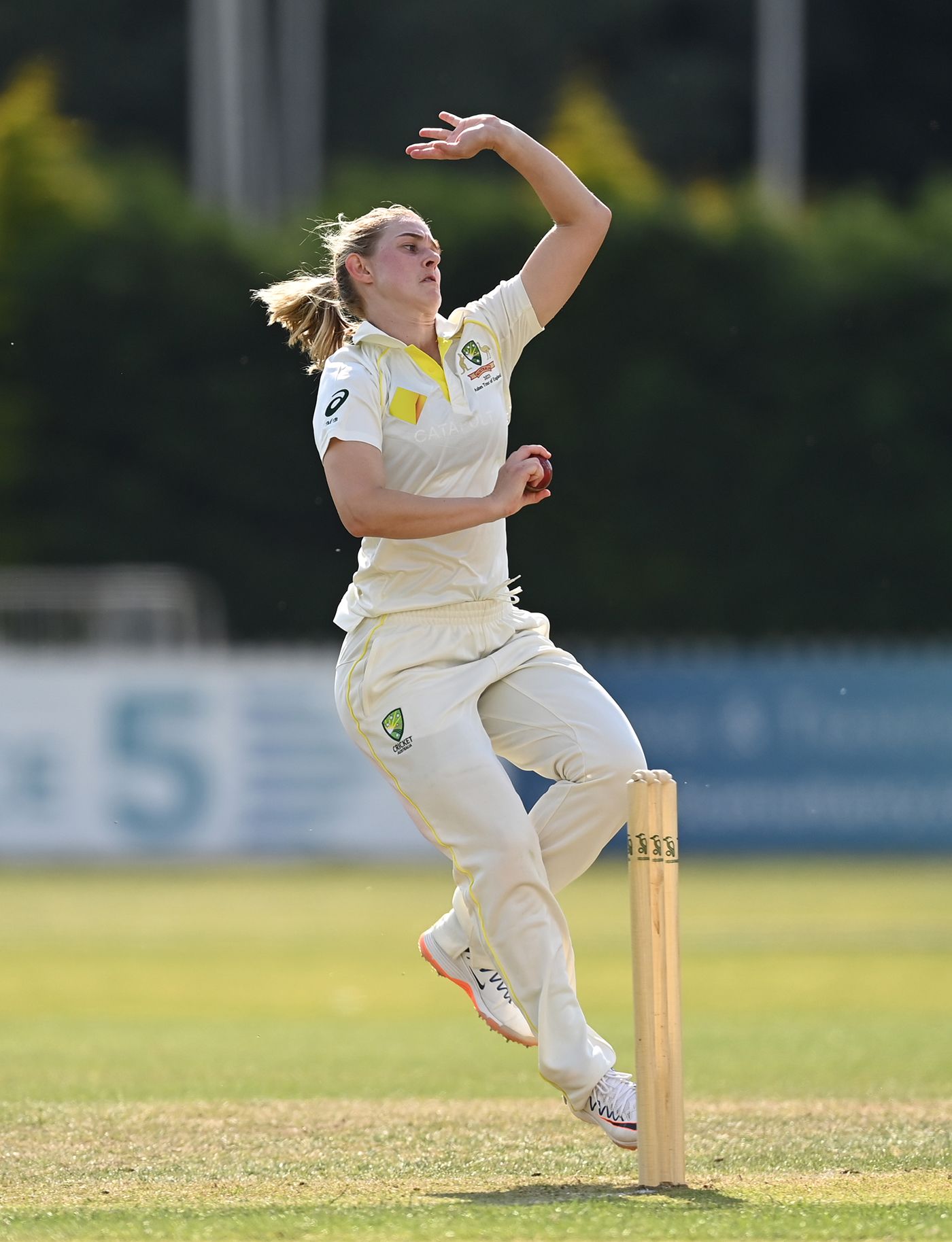 Maitlan Brown in action for  Australia A Women
