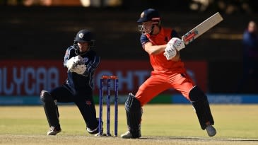 How many players have scored a century and taken a five-for in an ODI as Bas de Leede did?