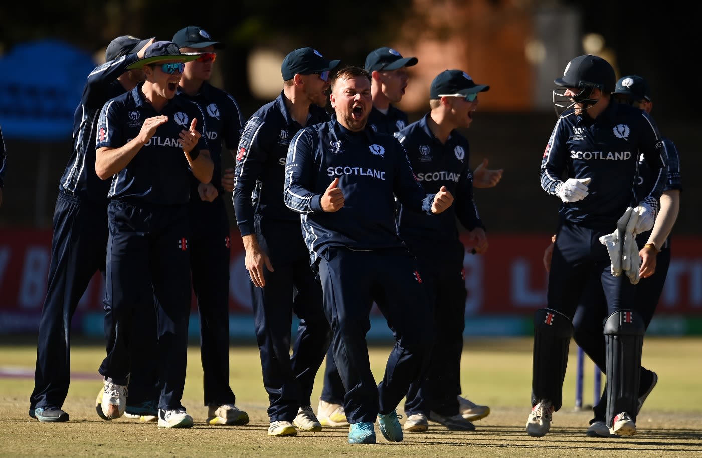 Mark Watt trapped Scott Edwards lbw on review