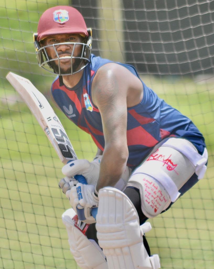 Jermaine Blackwood has a hit in the nets