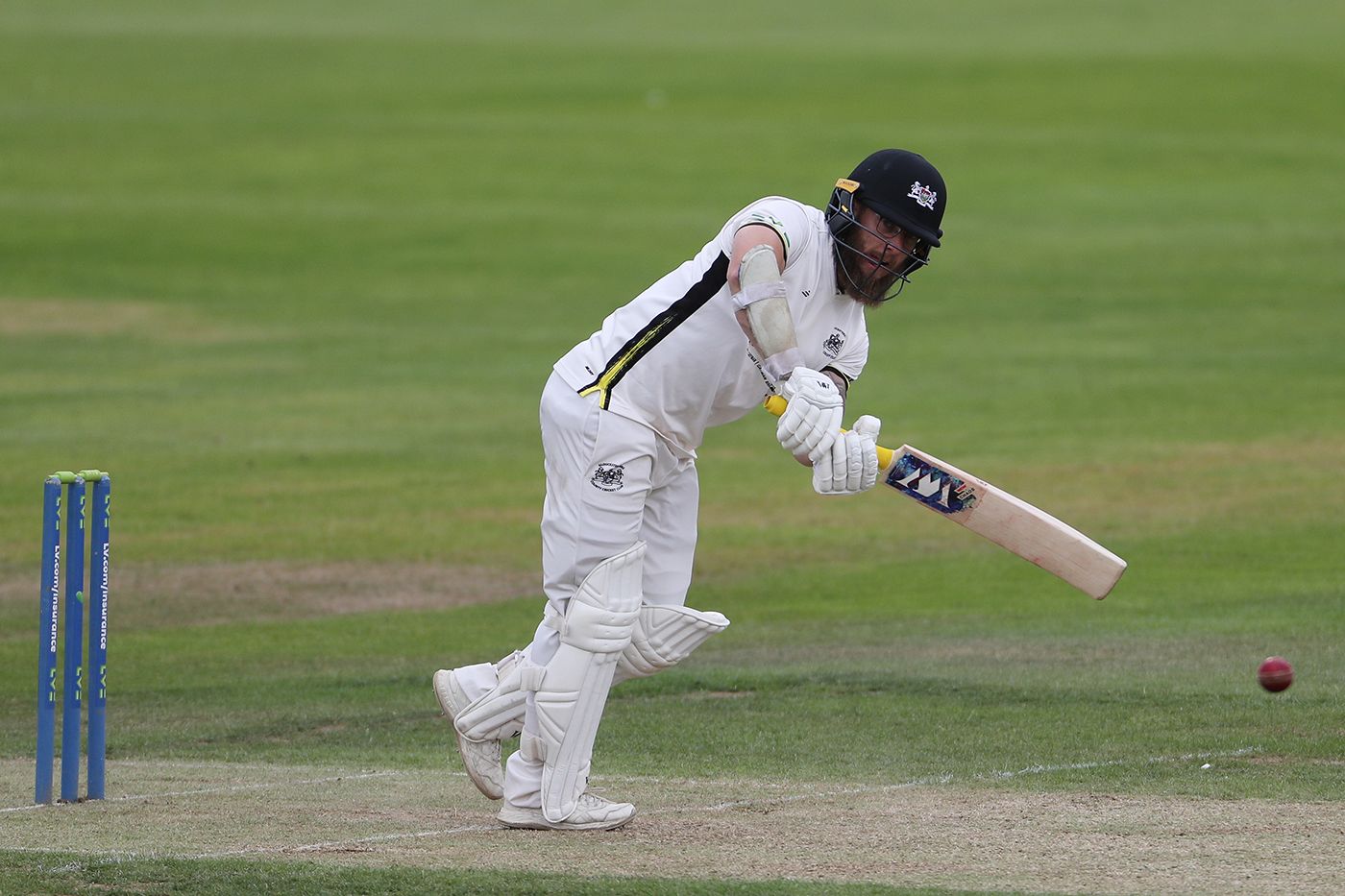 Chris Dent clips leg side during his 85