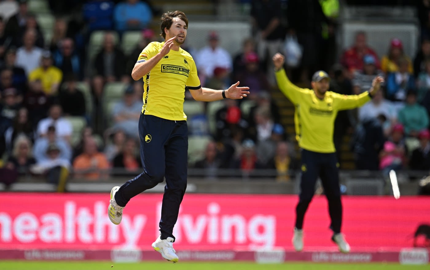 James Fuller claimed two wickets in his first over to boost Hampshire