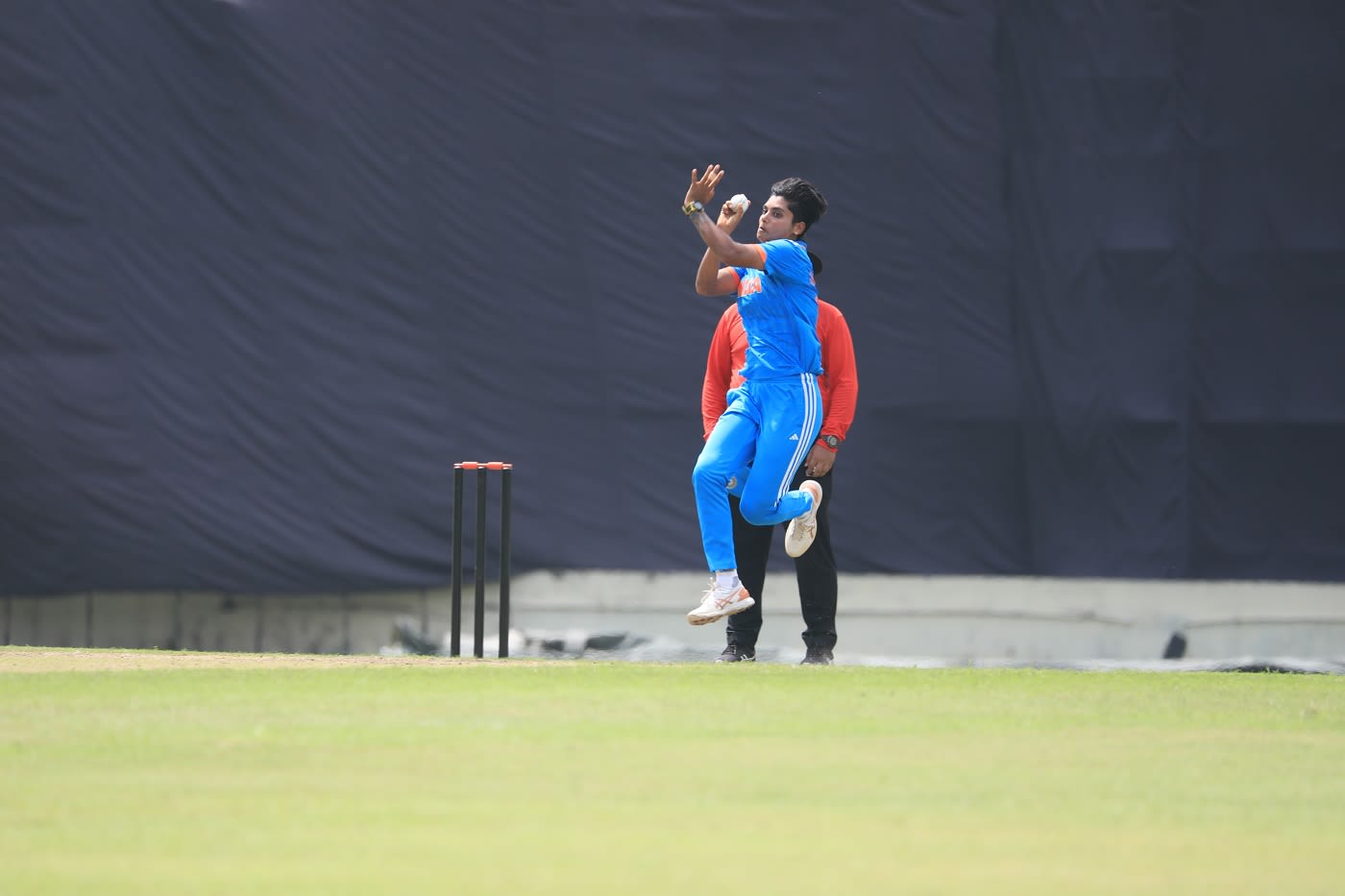 Meghna Singh bowls