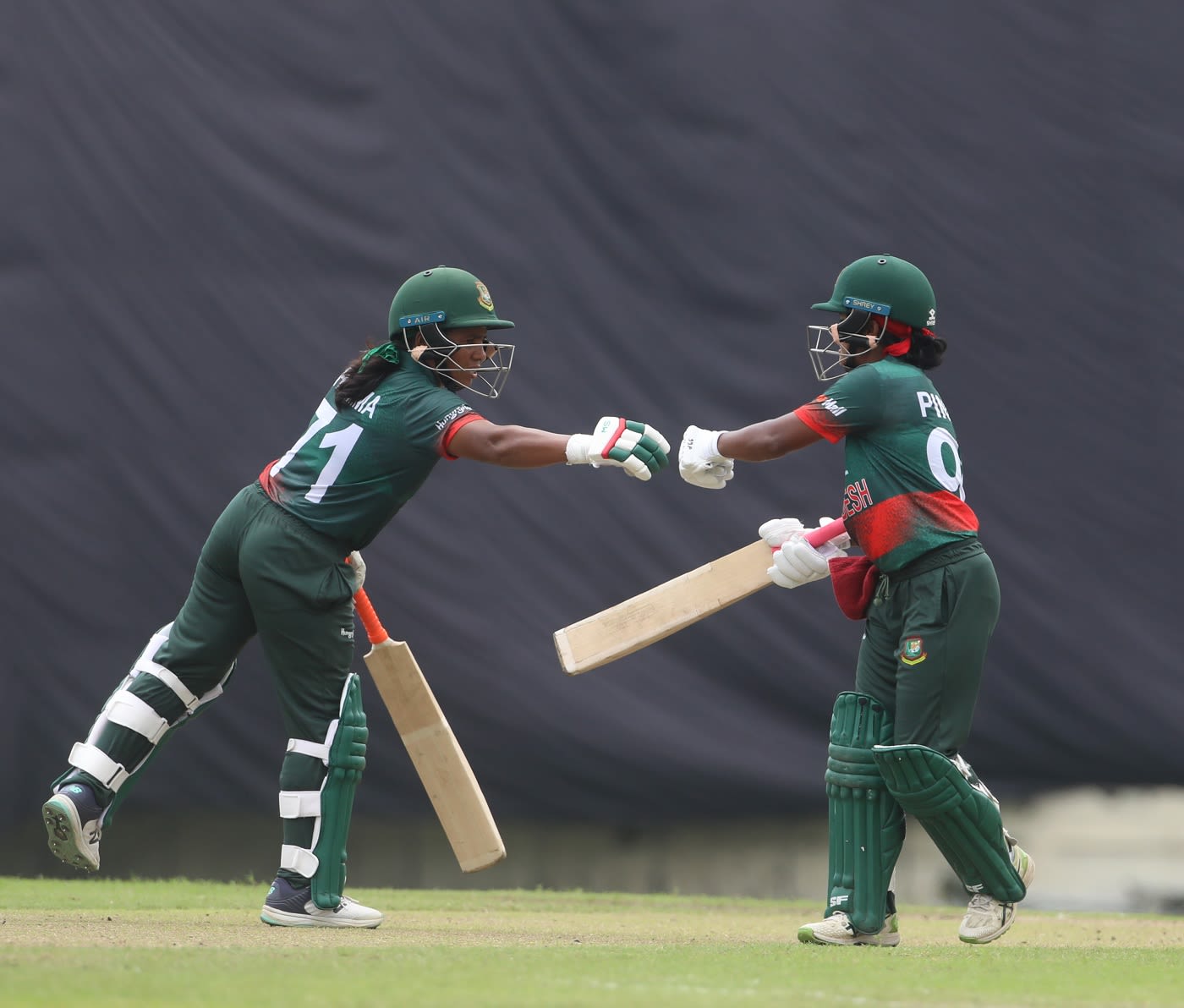 Shamima Sultana and Fargana Hoque added 93 for the opening wicket