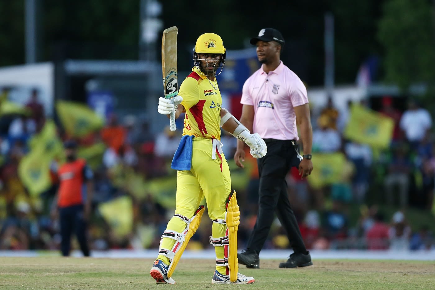 Milind Kumar scored a steady half-century