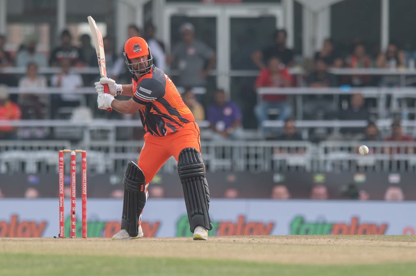 Colin de Grandhomme shapes up for a big shot