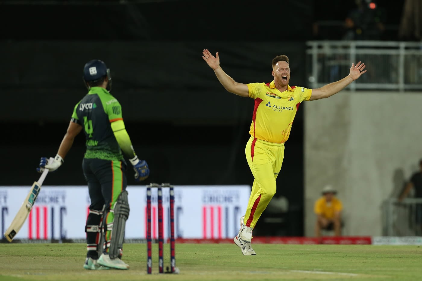 Rusty Theon celebrates the dismissal of Nauman Anwar