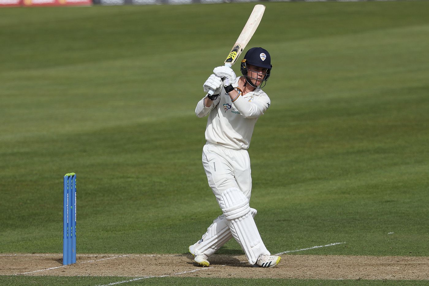 Luis Reece swats the ball leg side