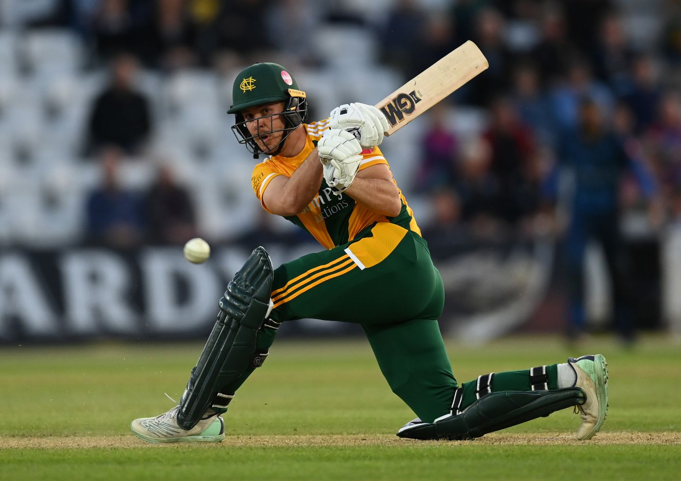 Matt Montgomery in action for Nottinghamshire