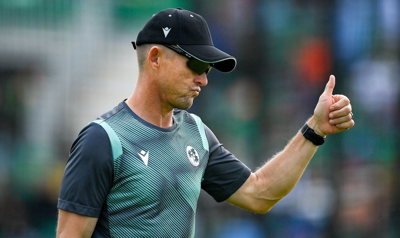 Ireland coach Heinrich Malan ahead of the game against India