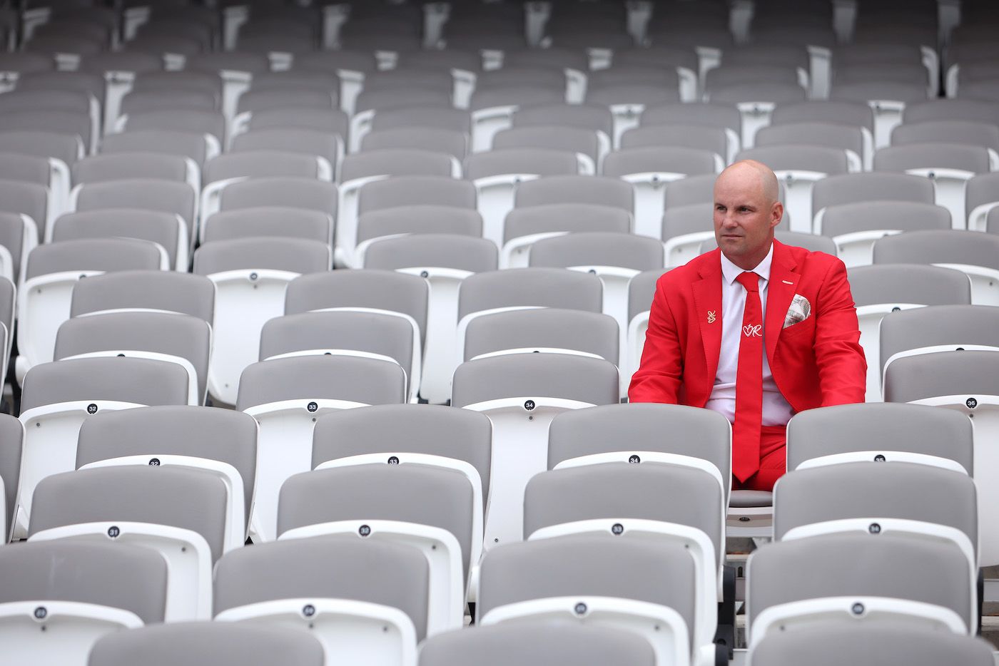 Andrew Strauss in the stands