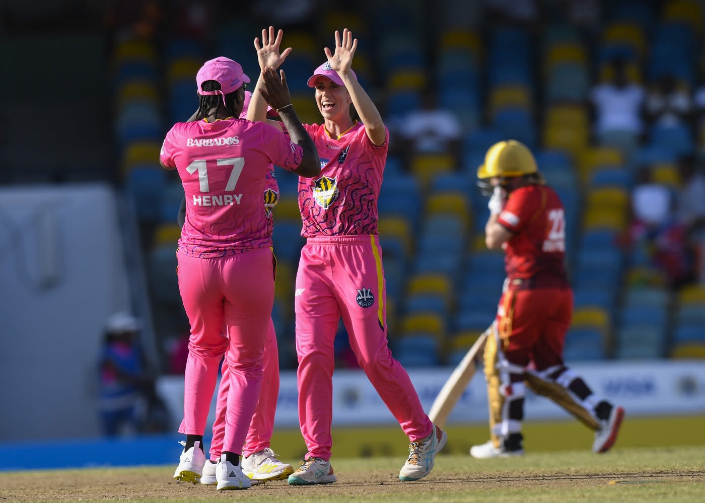 Erin Burns starred with both bat and ball as Barbados Royals made it two out of two