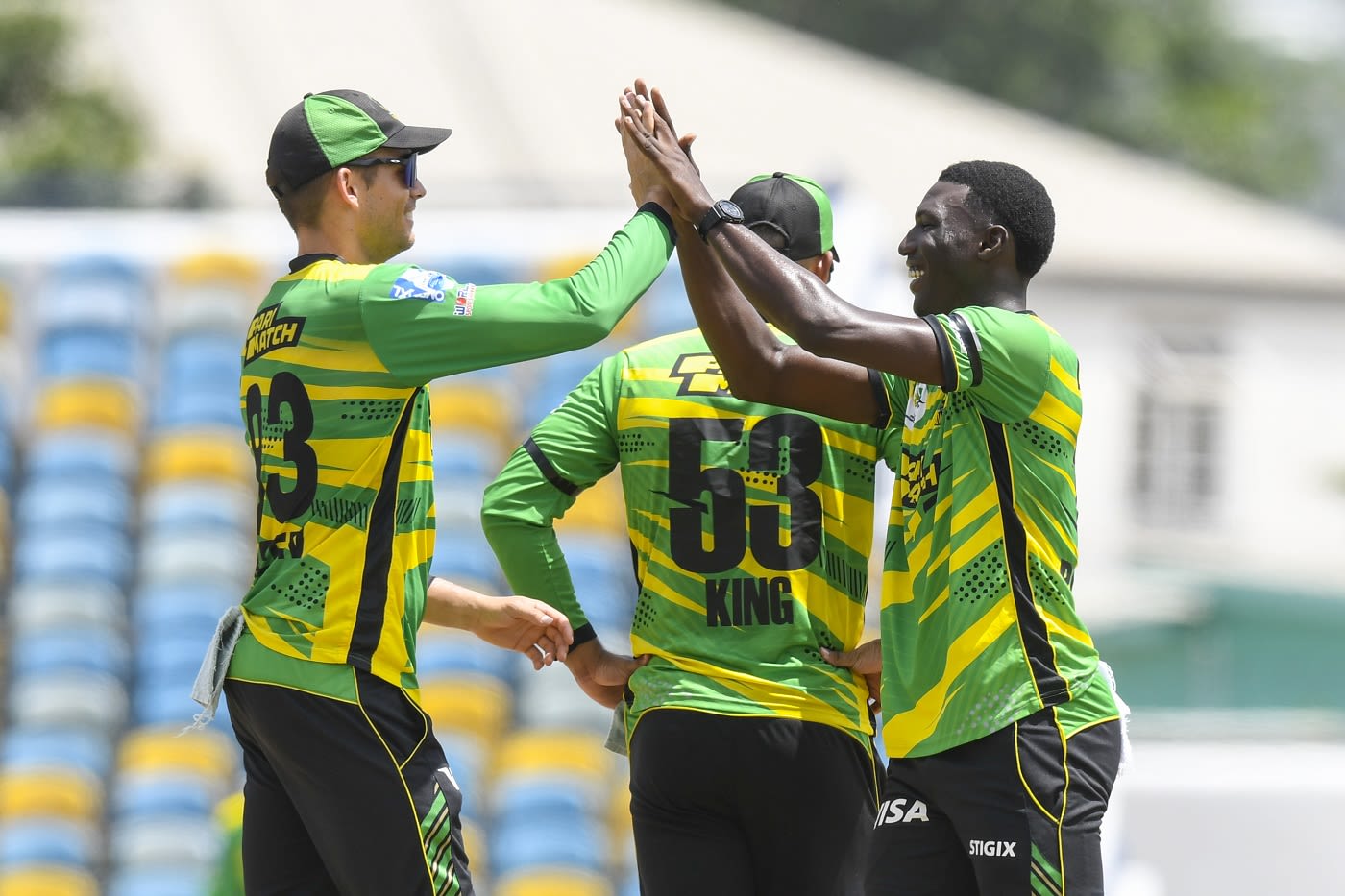 Kelvin Pitman produced a double-strike in his first over in the CPL