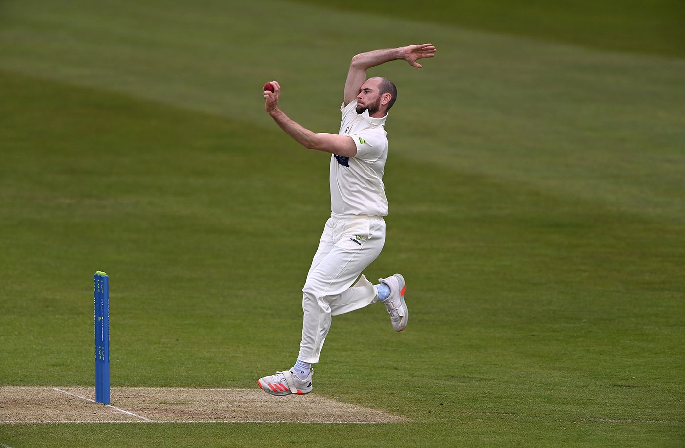 Jamie McIlroy gets into his delivery stride