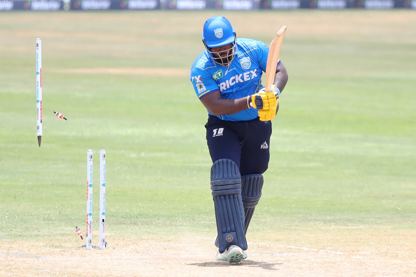 Roshon Primus is bowled