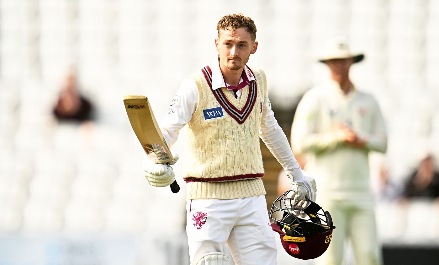Lewis Goldsworthy made a hundred in his first appearance of the season