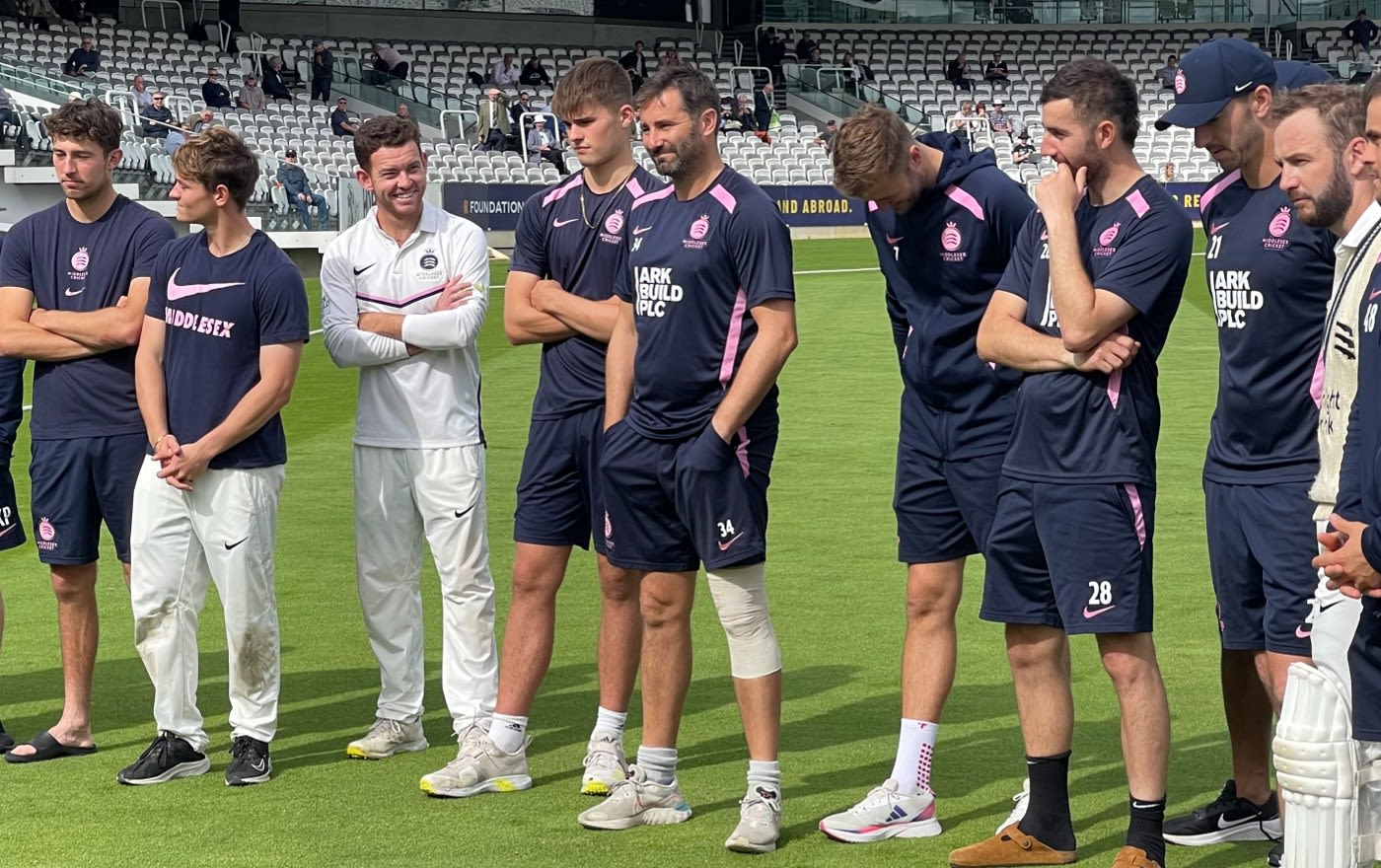 Tim Murtagh was celebrated on the Lord's outfield ahead of his impending retirement