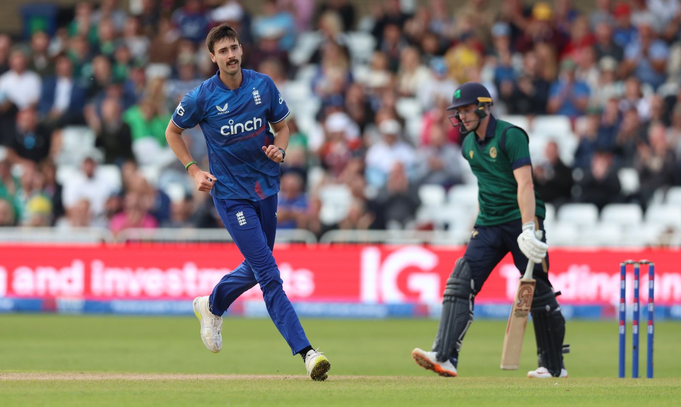 George Scrimshaw bagged his second as Lorcan Tucker holed out to midwicket