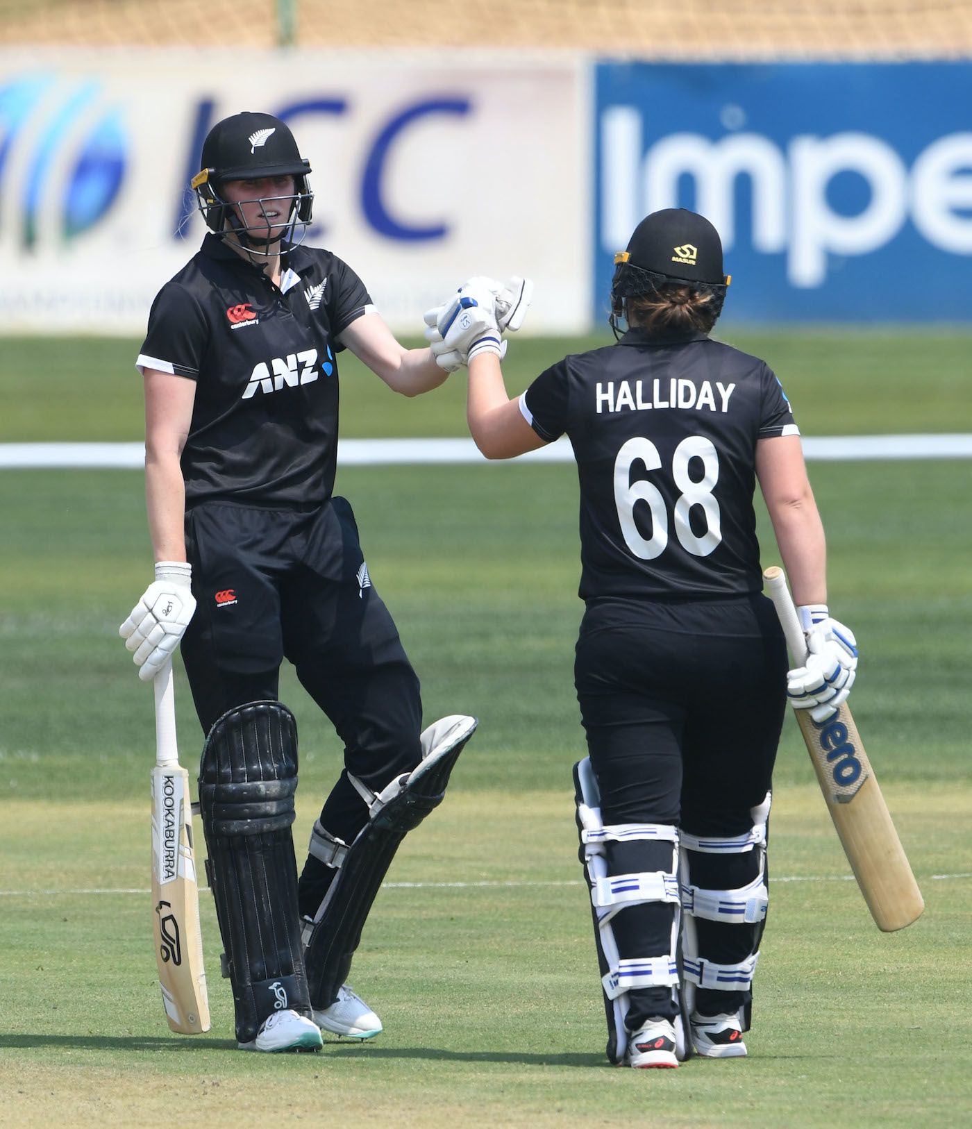 Hannah Rowe and Brooke Halliday took New Zealand from 55 for 5 to 172 for 6